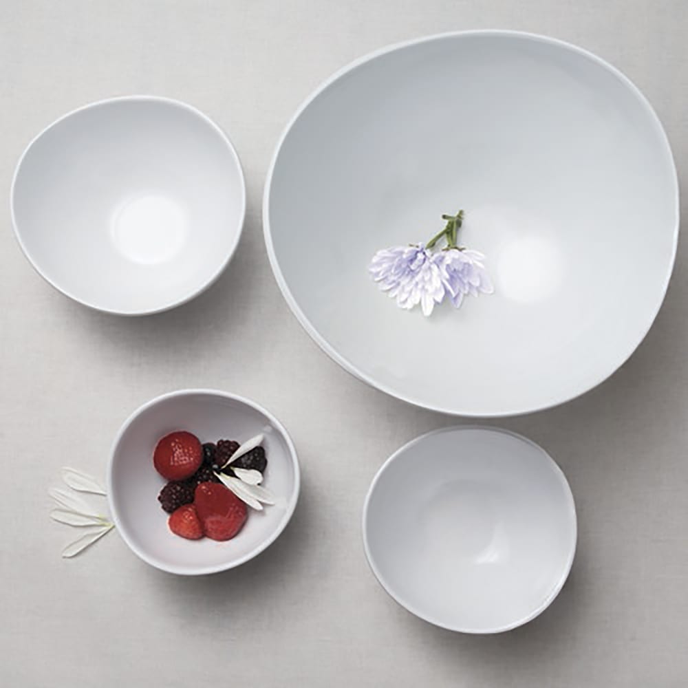Elite Global Solutions 1 3/4 qt Round Melamine Serving Bowl, White (M10RG3-NW)