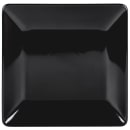 Elite Global Solutions 11 1/2" Square Melamine Dinner Plate, Black (M1111SQ-B) thumbnail 2