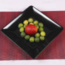 Elite Global Solutions 11 1/2" Square Melamine Dinner Plate, Black (M1111SQ-B) thumbnail 6