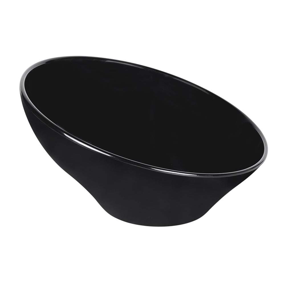 Elite Global Solutions 2 qt Round Melamine Serving Bowl, Black (M115-B)