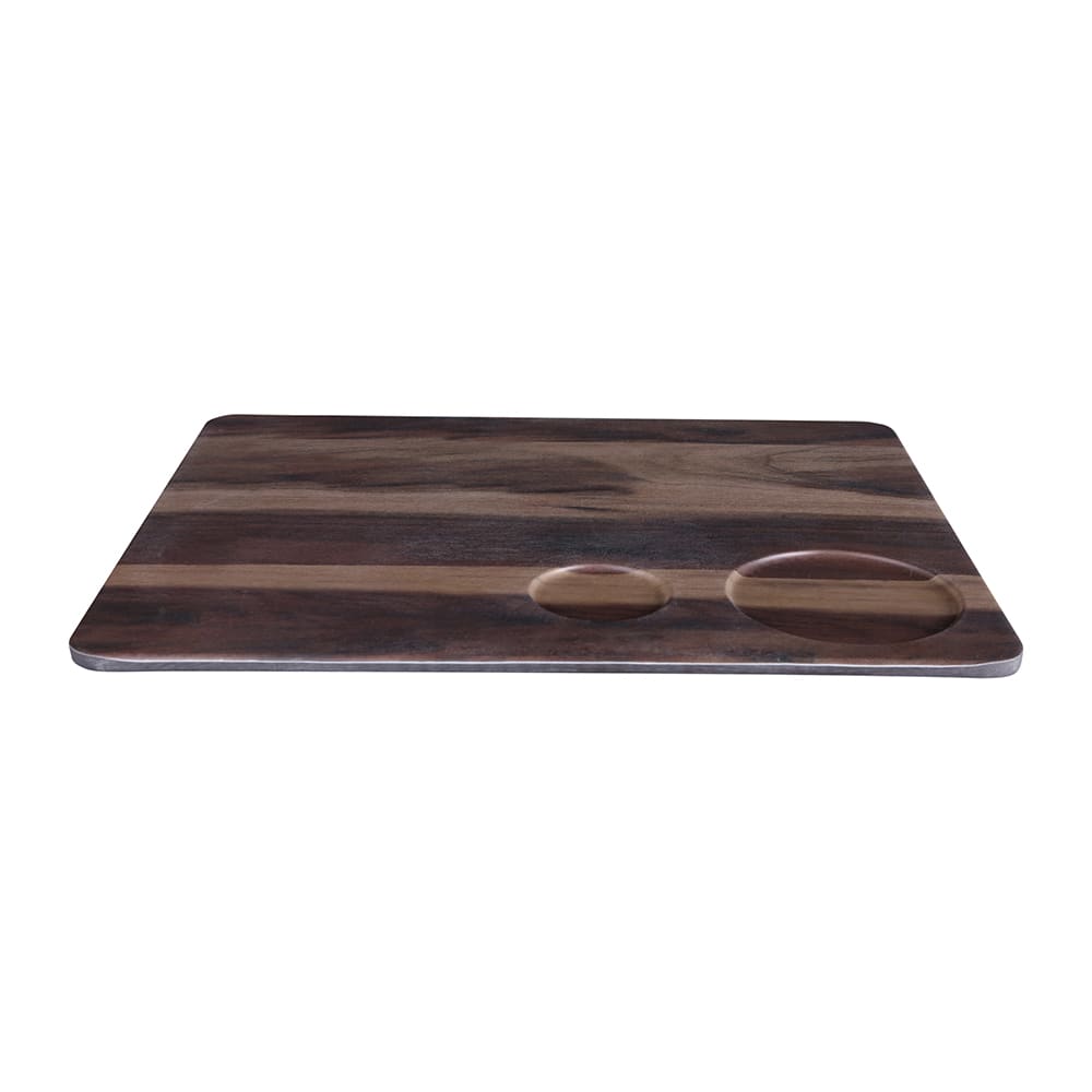 Elite Global Solutions Rectangular Fo Bwa Serving Board - 12" x 10", Melamine, Faux Hickory (M12105RC-HW)