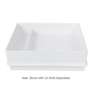 Elite Global Solutions 12 1/4" x 10 1/2" Rectangular Cabana Box Tray - Melamine, White (M1214RC-W) thumbnail 7
