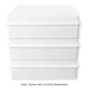 Elite Global Solutions 12 1/4" x 10 1/2" Rectangular Cabana Box Tray - Melamine, White (M1214RC-W) thumbnail 8