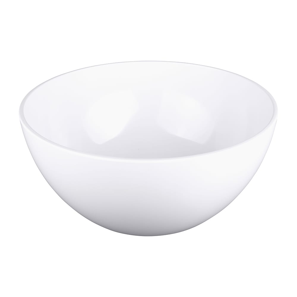 Elite Global Solutions 6 3/4 qt Round Melamine Serving Bowl, White (M12514R-W)