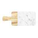Elite Global Solutions Rectangular Sierra Serving Board - 12" x 7", Melamine, Faux Alder Wood/Carrera Marble (M127RCM-AWC) thumbnail 2