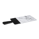 Elite Global Solutions Rectangular Horizon Slate Serving Board - 12" x 7", Melamine, Black Slate/Faux Horizon Marble (M127RCSM-BH) thumbnail 2