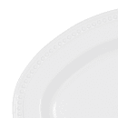 Elite Global Solutions 12" x 8 1/2" Oval Venetian Platter - Melamine, White (M128OV-NW) thumbnail 4