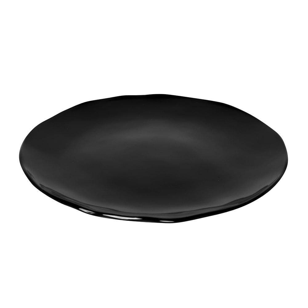 Elite Global Solutions 12" Round Melamine Dinner Plate, Black (M12P-B)