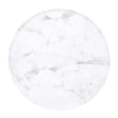 Elite Global Solutions 12" Round Sierra Plate Stand - Melamine, Faux Carrera Marble (M12RPKT-C) thumbnail 2