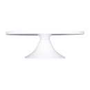 Elite Global Solutions 12" Round Sierra Plate Stand - Melamine, Faux Carrera Marble (M12RPKT-C) thumbnail 3