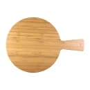 Elite Global Solutions 12" Round Fo Bwa Serving Board - Melamine, Faux Bamboo (M12RW-BB) thumbnail 2