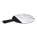 Elite Global Solutions 12" Round Horizon Slate Serving Board w/ Handle - Melamine, Black Slate/Faux Horizon Marble (M12RWSM-BH) thumbnail 2