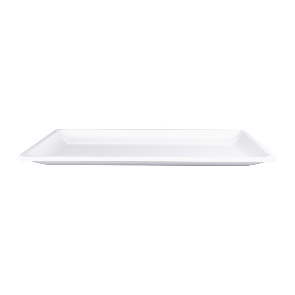 Elite Global Solutions 20" x 12 3/4" Rectangular Olympus Platter - Melamine, White (M1320-W)