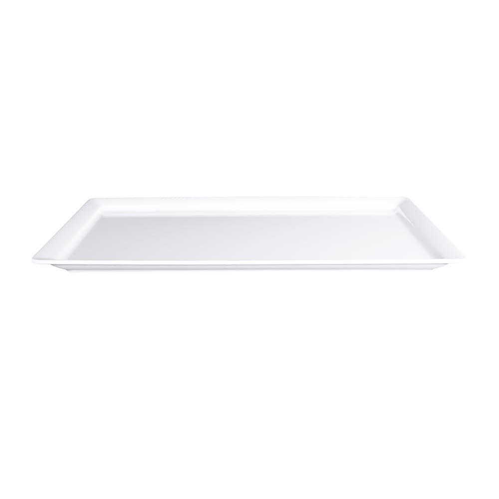 Elite Global Solutions 21" x 13" Rectangular Vogue Platter - Melamine, White (M1321-W)