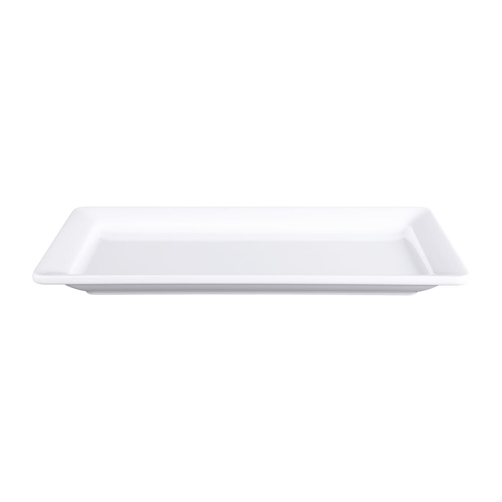 Elite Global Solutions 13" x 7" Rectangular Vogue Platter - Melamine, White (M137RC-W)