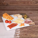 Elite Global Solutions 13" Square Sierra Serving Board - Melamine, Faux Hickory Wood/Carrera Marble (M13M-HWC) thumbnail 7