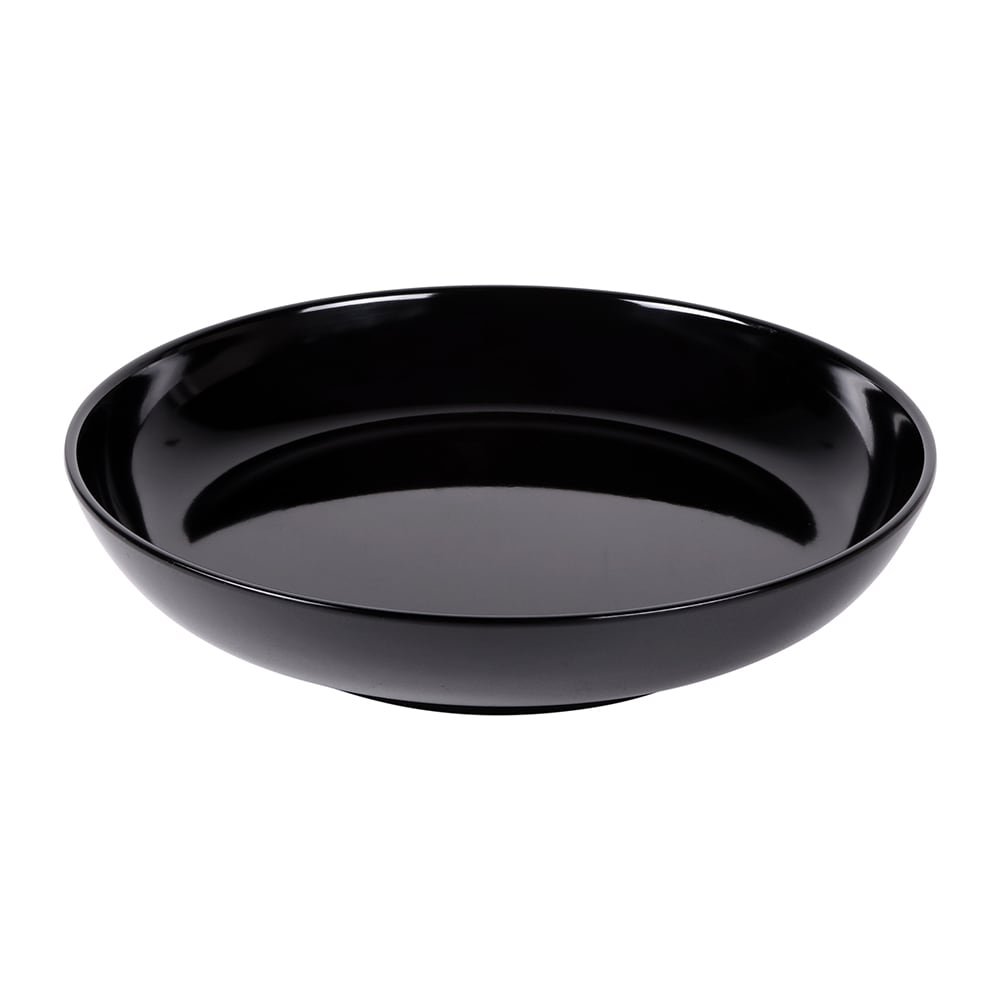 Elite Global Solutions 3 1/2 qt Round Melamine Serving Bowl, Black (M13R2-B)