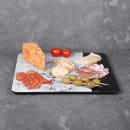Elite Global Solutions 13" Square Horizon Slate Serving Board - Melamine, Black Slate/Faux Horizon Marble (M13SM-BH) thumbnail 6