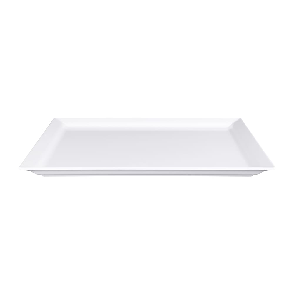 Elite Global Solutions 14 3/4" x 12 3/4" Rectangular Vogue Platter - Melamine, White (M1412-W)
