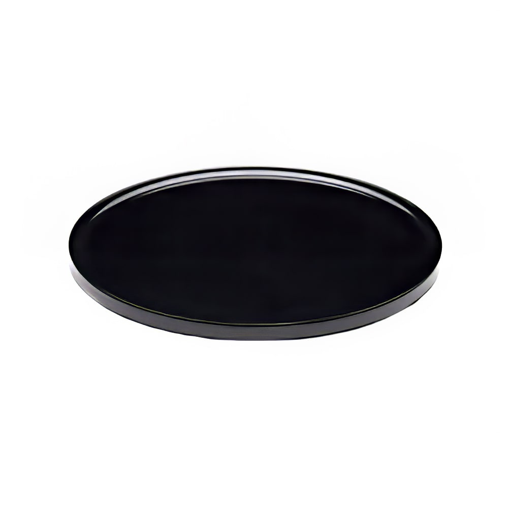 Elite Global Solutions 14 1/2" Round Melamine Dinner Plate, Black (M145P-B)