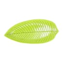 Elite Global Solutions 14" x 6 1/2" Leaf Shape Tropicana Platter - Melamine, Green (M1465PL-DG) thumbnail 2