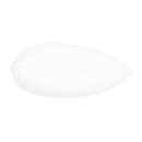 Elite Global Solutions 14" x 6 1/2" Leaf Shaped Tropicana Platter - Melamine, White (M1465PL-NW) thumbnail 2