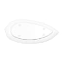 Elite Global Solutions 14" x 6 1/2" Leaf Shaped Tropicana Platter - Melamine, White (M1465PL-NW) thumbnail 4
