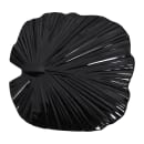 Elite Global Solutions 14" x 13 1/2" Leaf Shaped Tropicana Platter - Melamine, Black (M14PL-B) thumbnail 2