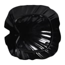 Elite Global Solutions 14" x 13 1/2" Leaf Shaped Tropicana Platter - Melamine, Black (M14PL-B) thumbnail 4