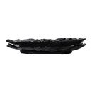 Elite Global Solutions 14" x 13 1/2" Leaf Shaped Tropicana Platter - Melamine, Black (M14PL-B) thumbnail 6