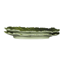 Elite Global Solutions 14" x 13 1/2" Leaf Shape Tropicana Platter - Melamine, Green (M14PL-DG) thumbnail 6