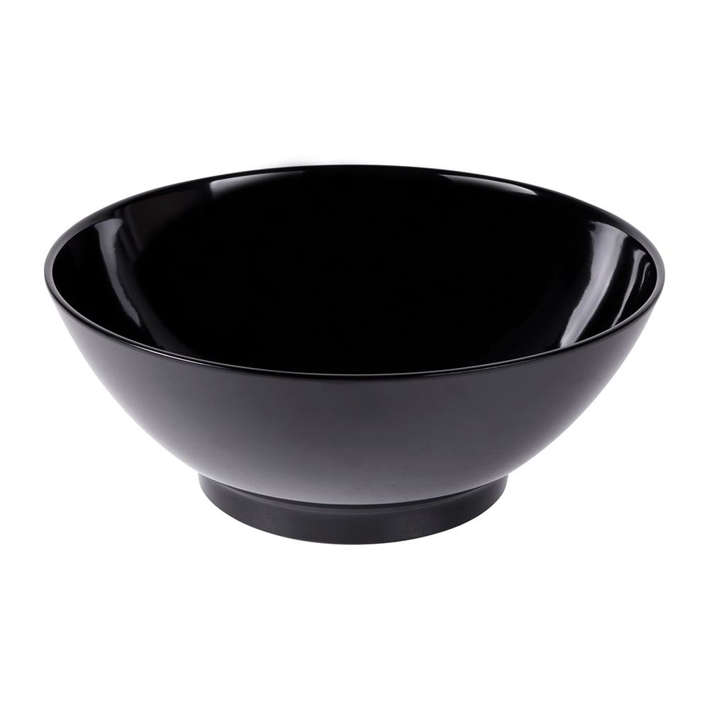 Elite Global Solutions 9 qt Round Melamine Serving Bowl, Black (M14R5-B)