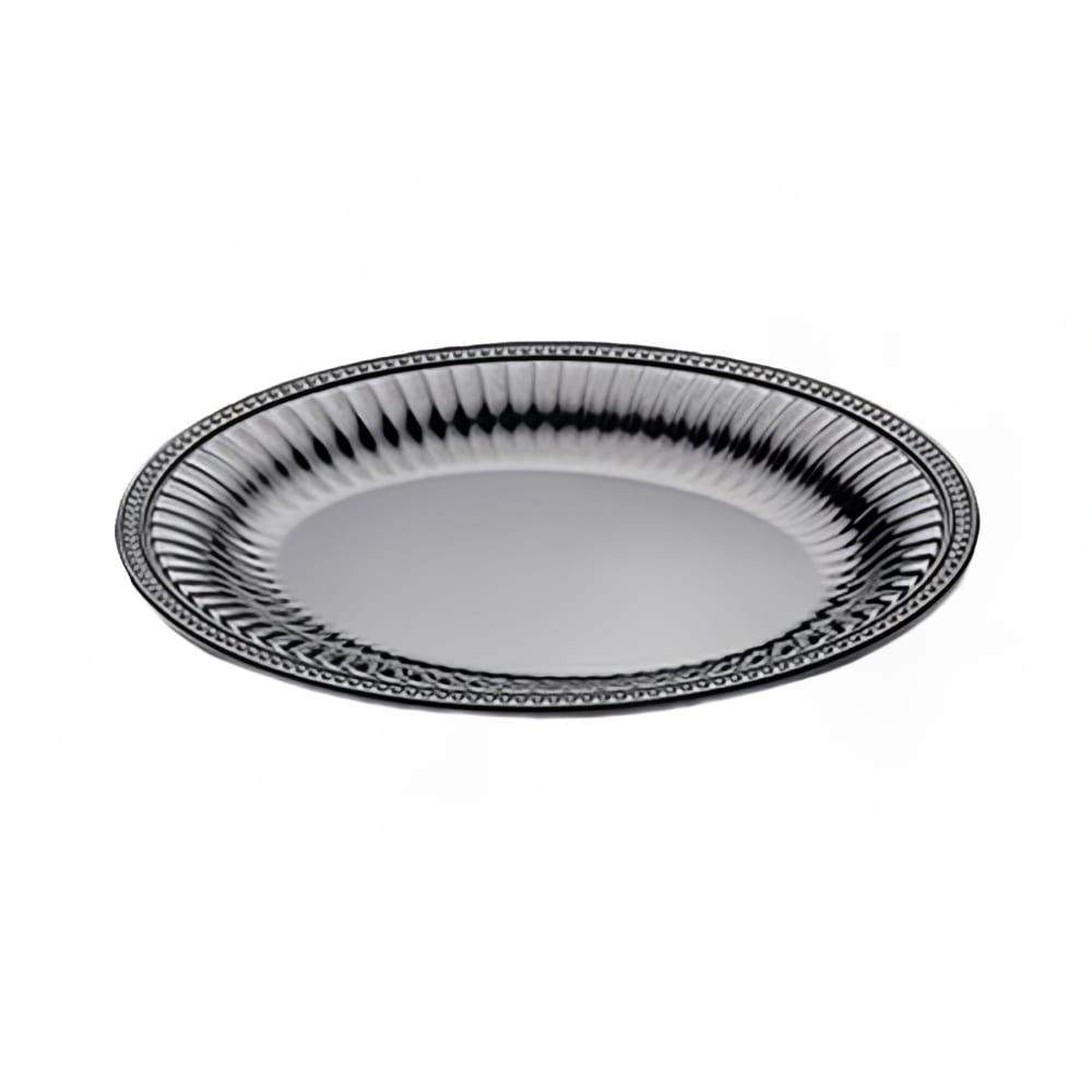 Elite Global Solutions 14" Round Foundations Platter - Melamine, Black (M14R-B)