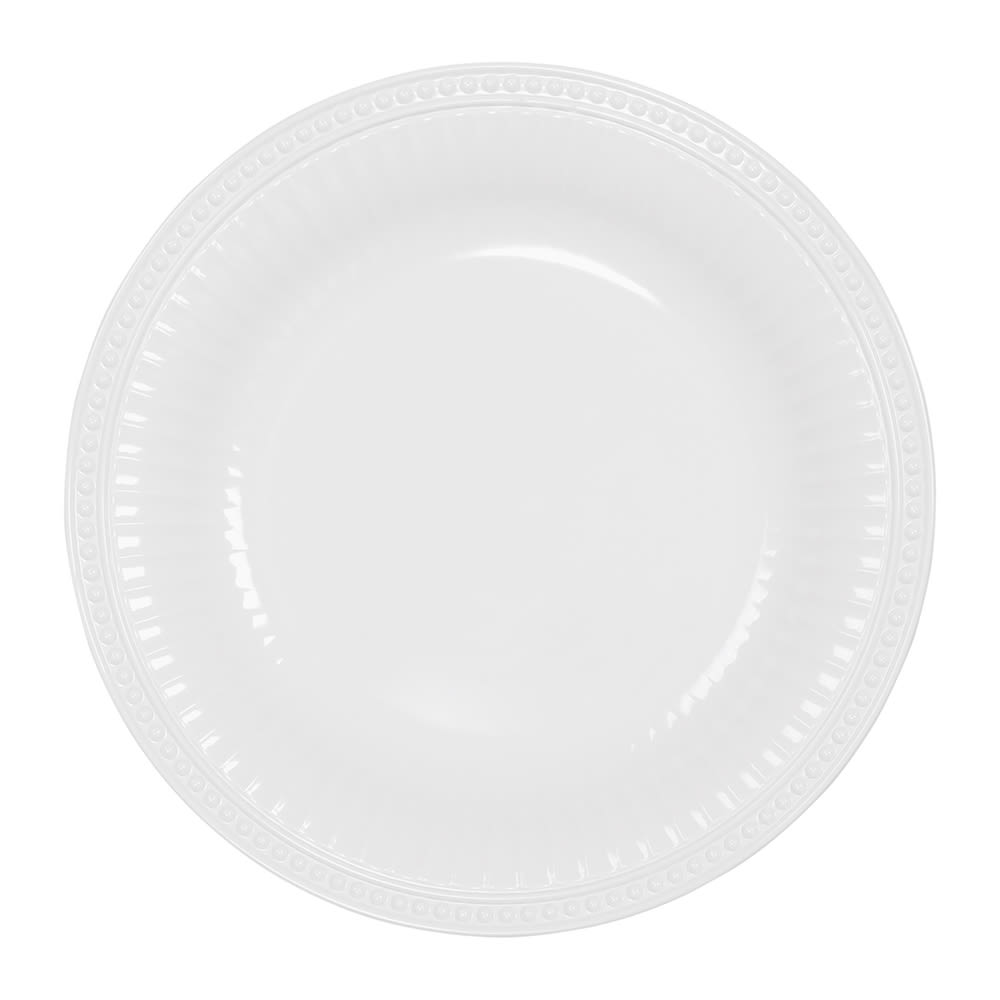 Elite Global Solutions 14" Round Foundations Platter - Melamine, White (M14R-NW)