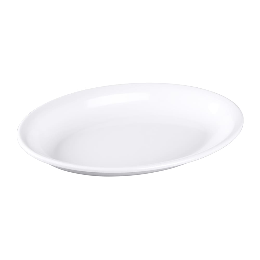 Elite Global Solutions 15" x 10" Oval Classic Platter - Melamine, White (M1510OV-NW)