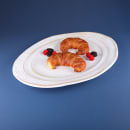 Elite Global Solutions 21" x 15" Oval Della Terra Platter - Melamine, Off White Stone (M1521OVST-OWD) thumbnail 6
