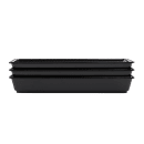 Elite Global Solutions Rectangular Serving Tray - 15"L x 6"W, Melamine, Black (M1562-B) thumbnail 6