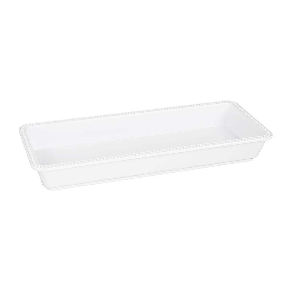 Elite Global Solutions Rectangular Serving Tray - 15"L x 6"W, Melamine, White (M1562-NW)