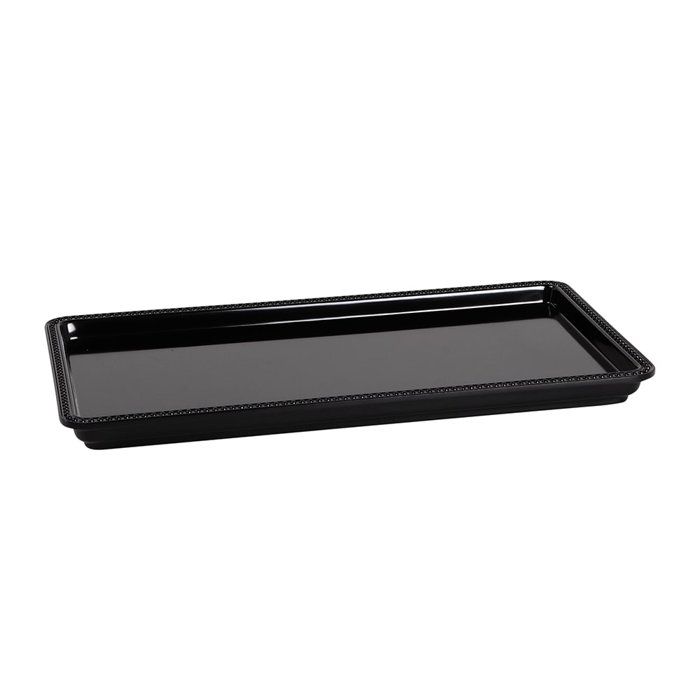 Elite Global Solutions Rectangular Serving Tray - 15"L x 8"W, Melamine, Black (M1581-B)