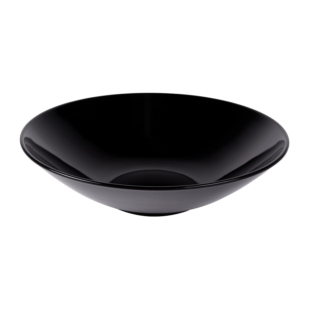 Elite Global Solutions 6 qt Round Melamine Serving Bowl, Black (M15R4-B)