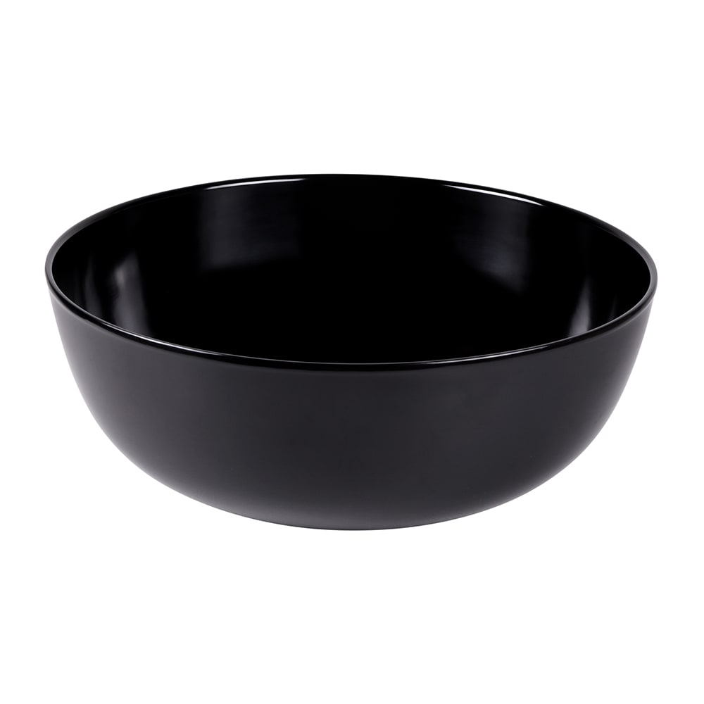Elite Global Solutions 12 1/2 qt Round Melamine Serving Bowl, Black (M15R6-B)