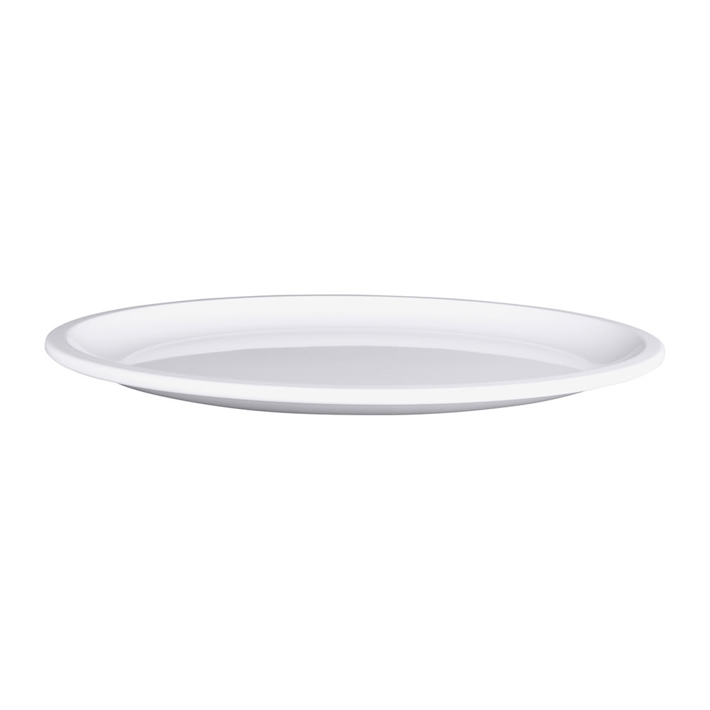 Elite Global Solutions 16" x 12" Oval Olympus Platter - Melamine, White (M1612OV-W)