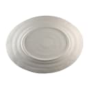 Elite Global Solutions 16 1/2" x 12" Oval Della Terra Platter - Melamine, Off White Stone (M16512OVST-OWD) thumbnail 3