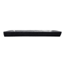 Elite Global Solutions 16 1/8" x 7" Rectangular Basalt Platter - Melamine, Coal (M1671RC-CO) thumbnail 2