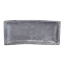 Elite Global Solutions 16 1/8" x 7" Rectangular Basalt Platter - Melamine, Coal (M1671RC-CO) thumbnail 3