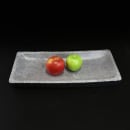 Elite Global Solutions 16 1/8" x 7" Rectangular Basalt Platter - Melamine, Coal (M1671RC-CO) thumbnail 6