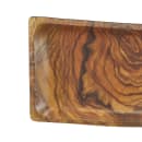 Elite Global Solutions 16 1/8" x 7" Rectangular Sequoia Platter - Melamine, Wood Pattern (M1671RC-SEQ) thumbnail 5