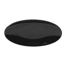 Elite Global Solutions 16" x 7 3/4" Oval Moderne Platter - Melamine, Black (M167P-B) thumbnail 2