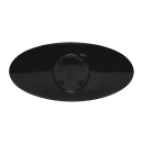 Elite Global Solutions 16" x 7 3/4" Oval Moderne Platter - Melamine, Black (M167P-B) thumbnail 4