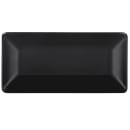 Elite Global Solutions 16" x 8" Rectangular Symmetry Platter - Melamine, Black (M168RC-B) thumbnail 2